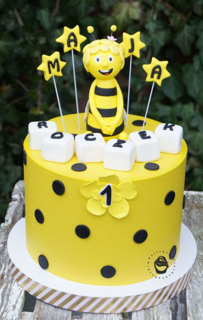 Pszczółka Maja żółty tort na zamówienie Gorzów